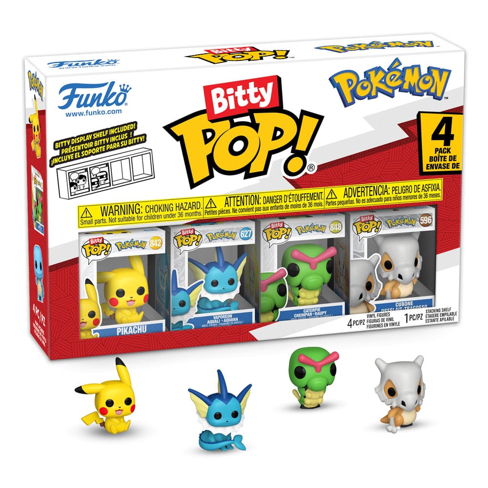 Bitty POP!: Pokémon Pack de 4 Figuras Vinyl - Series 1 (2cm)