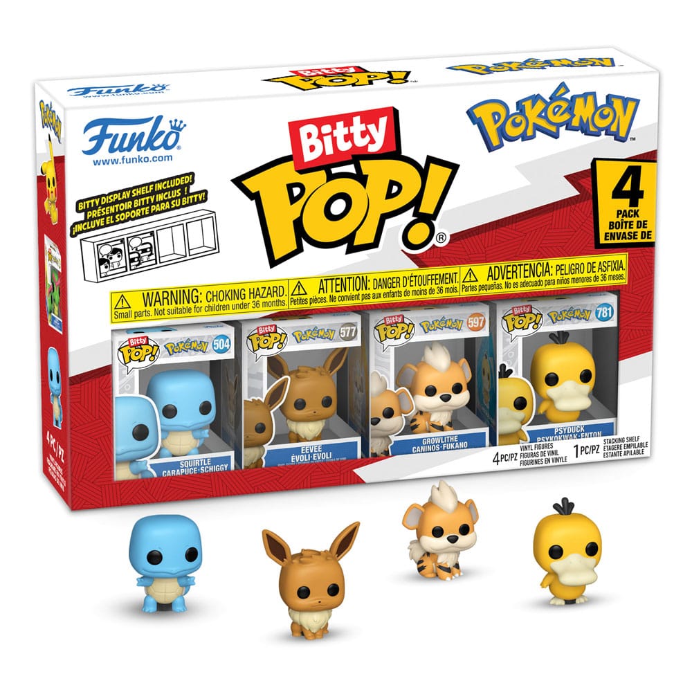 Bitty POP!: Pokémon Pack de 4 Figuras Vinyl - Series 4 (2cm)