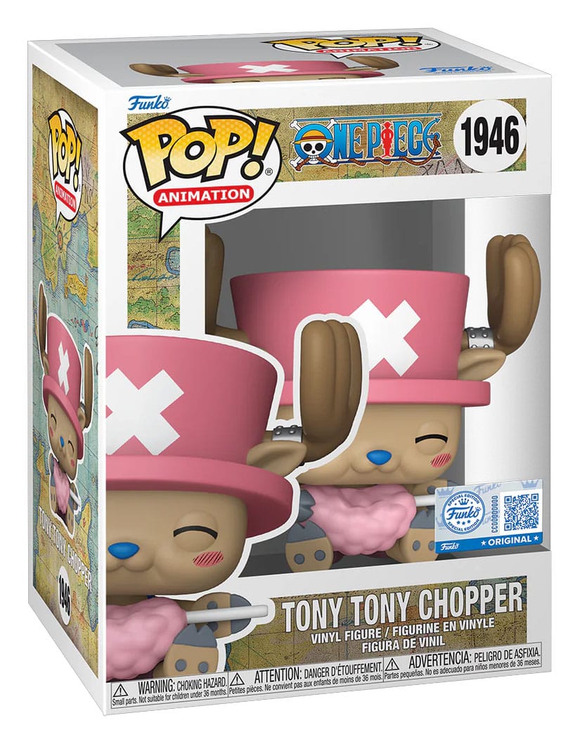Funko Pop! - One Piece Figura POP! Animation Vinyl Tony Tony Chopper with Cotton Candy heo Exclusive 9 cm