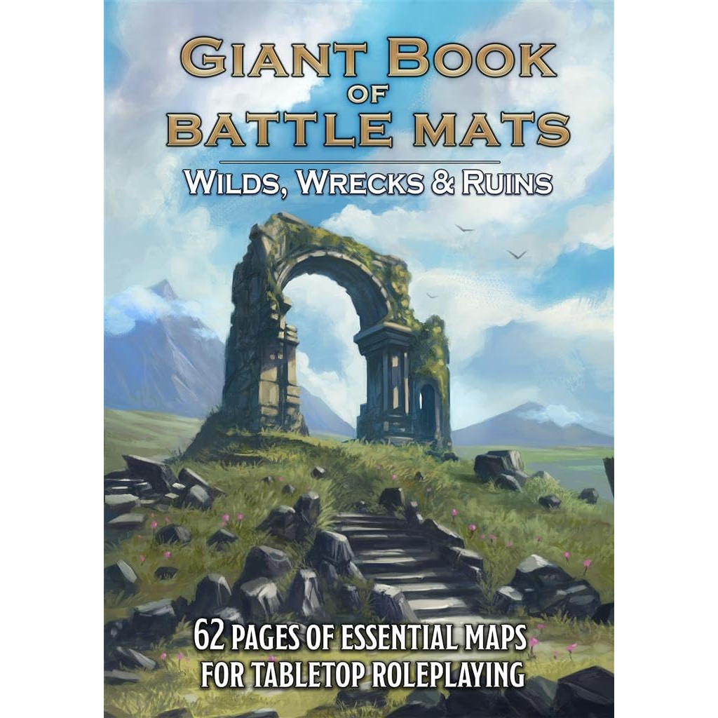 The Giant Book of Battle Mats: Wilds, Wrecks & Ruins (Ingles)