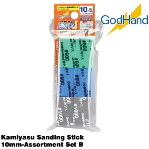 GodHand Kamiyasu-Sanding Stick 10mm-Assortment Set B Made In Japan # GH-KS10-A3B