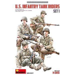 MiniArt: Figuras U.S. Infantry Tank Riders. Set 1. Escala 1/35