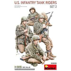 MiniArt: Figuras U.S. Infantry Tank Riders. Set 2. Escala 1/35 (53035)