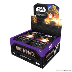 Star Wars Unlimited – Secrets of Power Booster Display (24 Boosters) – Inglés