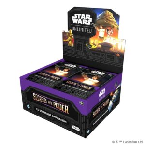 Star Wars Unlimited – Secrets of Power Booster Display (24 Boosters) – Español
