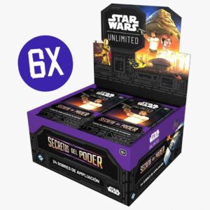 Star Wars Unlimited – Secrets of Power Booster CASE (6 Booster Box) – Español