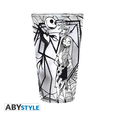 Nightmare Before Christmas: Large Glass - 400ml - Jack & Sally