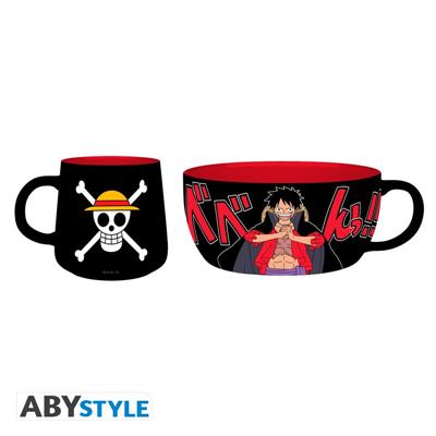 ONE PIECE: Breakfast Set Mug + Bowl - Luffy