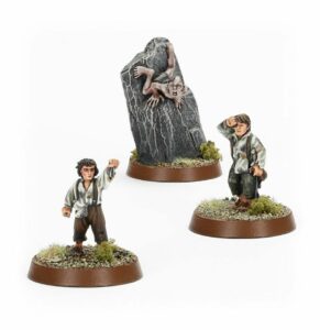 Middle Earth: Frodo Baggins, Sam Wise y Gollum (VD)