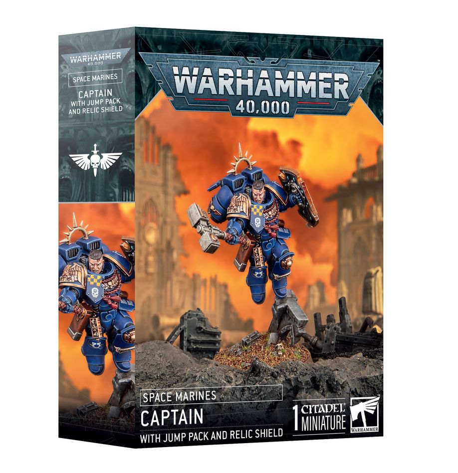 Warhammer 40000: Space Marines - Capitán con Propulsor de Salto y Escudo (48-102)