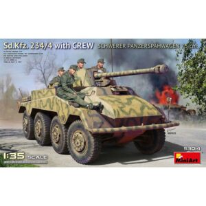 Miniart: 1/35 – Tanque Sd.Kfz. 234/4 Schwerer Panzersp?hwagen 7,5 cm. w/Crew