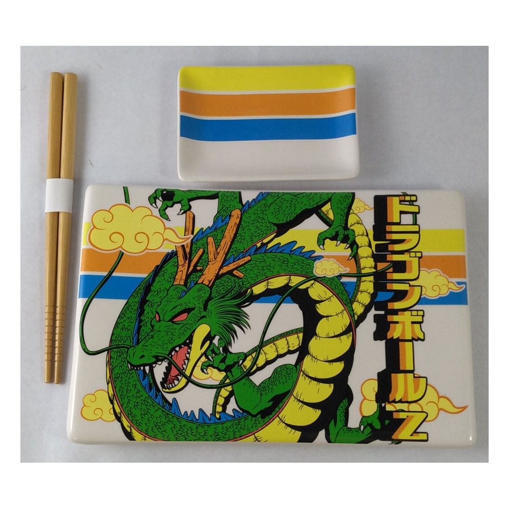 Dragon Ball Z Platos y palillos de sushi de cerámica Shenron - Imagen 2