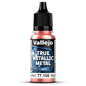 Vallejo: True Metallic Metal – Serie Light. 106 Rojo Rubí 18ml