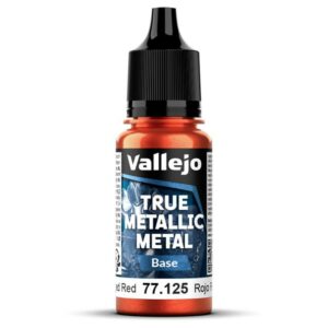 Vallejo: True Metallic Metal – Serie Base. 125 Rojo Forjado 18ml