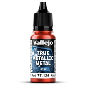 Vallejo: True Metallic Metal – Serie Base. 126 Rojo Rubí 18ml
