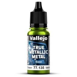 Vallejo: True Metallic Metal – Serie Base. 135 Verde Ámbar 18ml