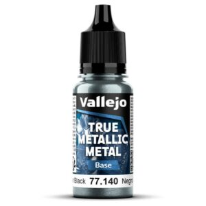 Vallejo: True Metallic Metal – Serie Base. 140 Negro Obsidiana 18ml