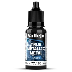 Vallejo: True Metallic Metal – Serie Shade. 160 Negro Obsidiana 18ml