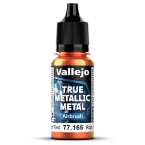 Vallejo: True Metallic Metal – Serie Airbrush. 165 Rojo Forjado 18ml