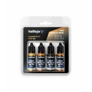Vallejo: True Metallic Metal – Set 4 colores – Imperial Gold (77252)