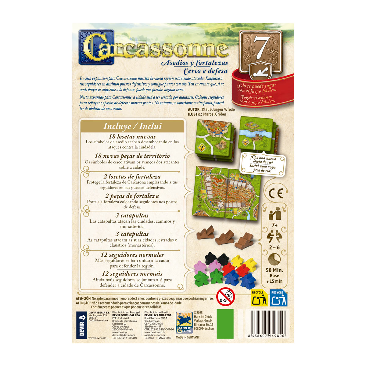 Carcassonne: Expansión 7 - Asedios y Fortalezas - Imagen 2