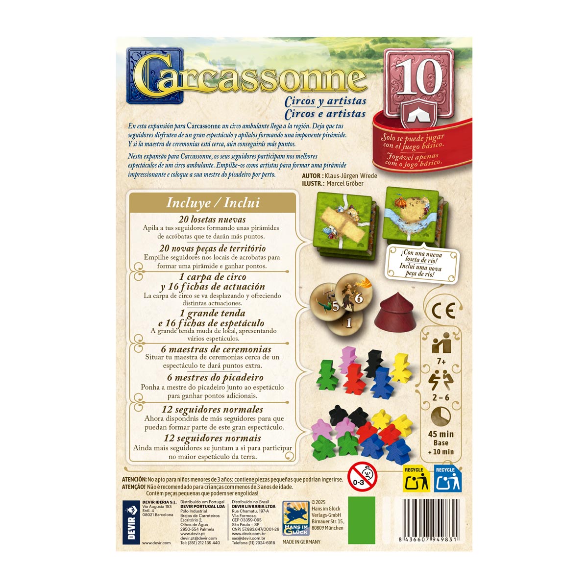 Carcassonne: Expansión 10 - Circos y Artistas - Imagen 2