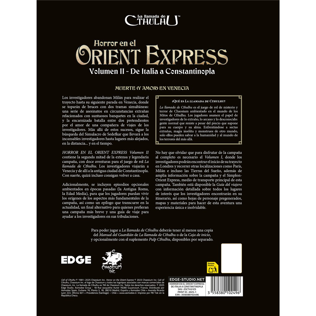 Horror en el Orient Express: Volumen 2 - Imagen 3
