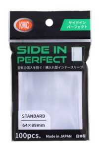 KMC: Standard Sleeves – Side In Perfect Size (100 Sleeves)