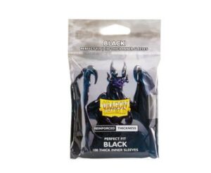 Dragon Shield: Standard Size Perfect Fit – Inner Sleeves –  Thick Inner Black (100)