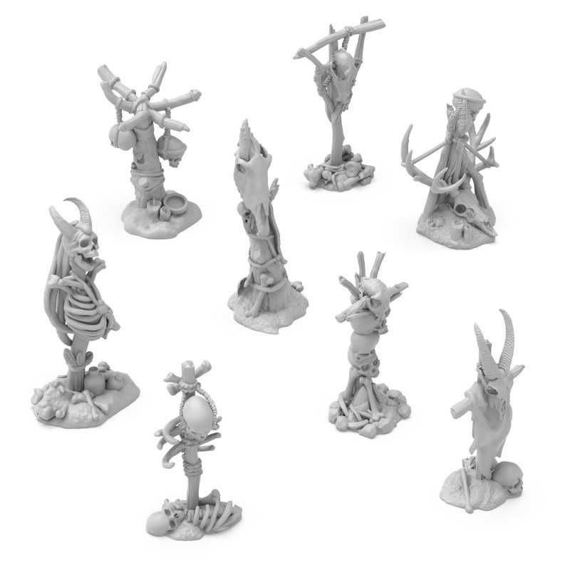 Green Stuff World: Tótems siniestros con calaveras 1:48-1:35