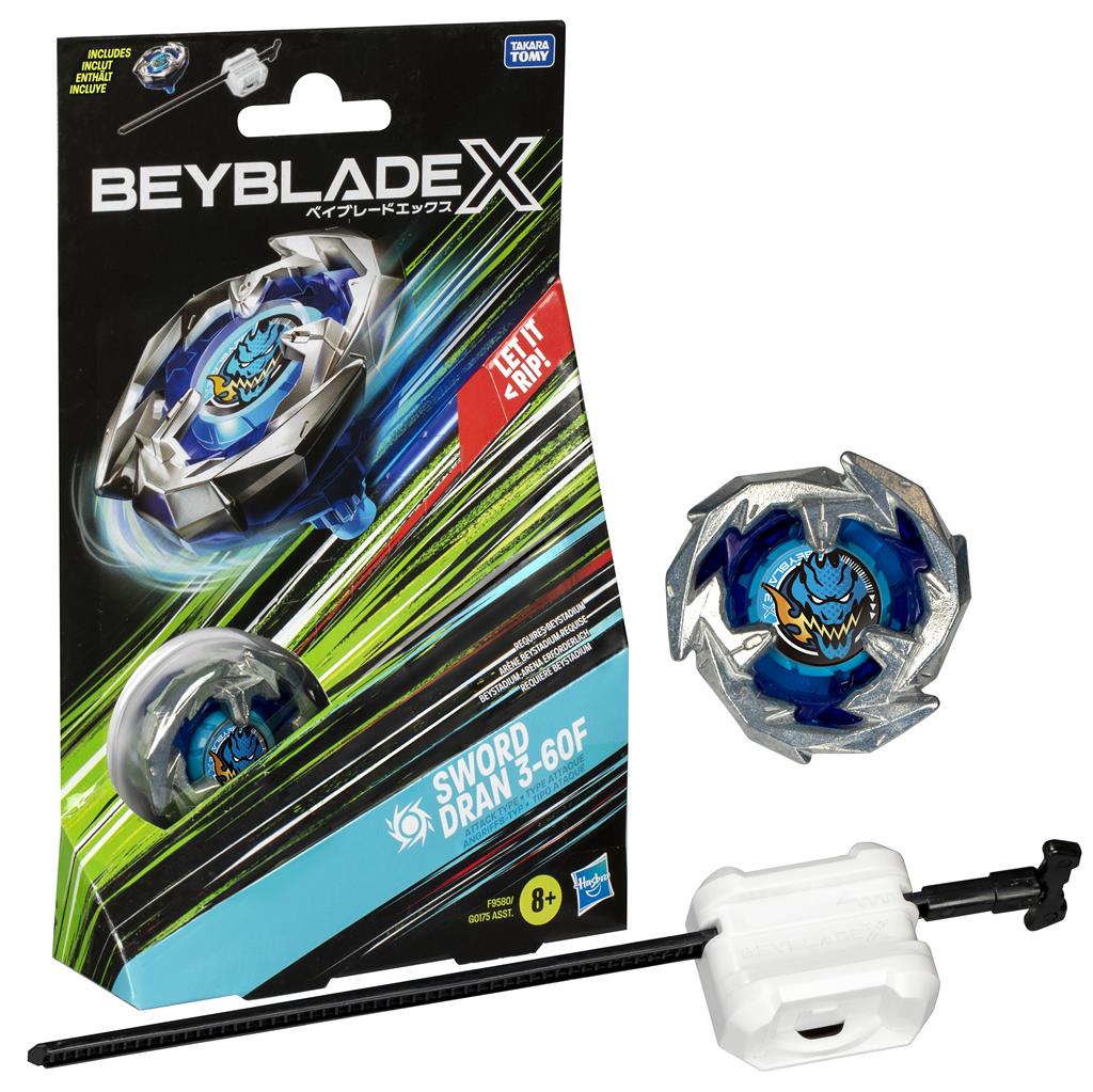 新品未開封 BEYBLADE X BX-00 ドランスソード 3-60F 3個 Beyblade: X Sword Dran 3-60F (Booster Pack) • empiregames