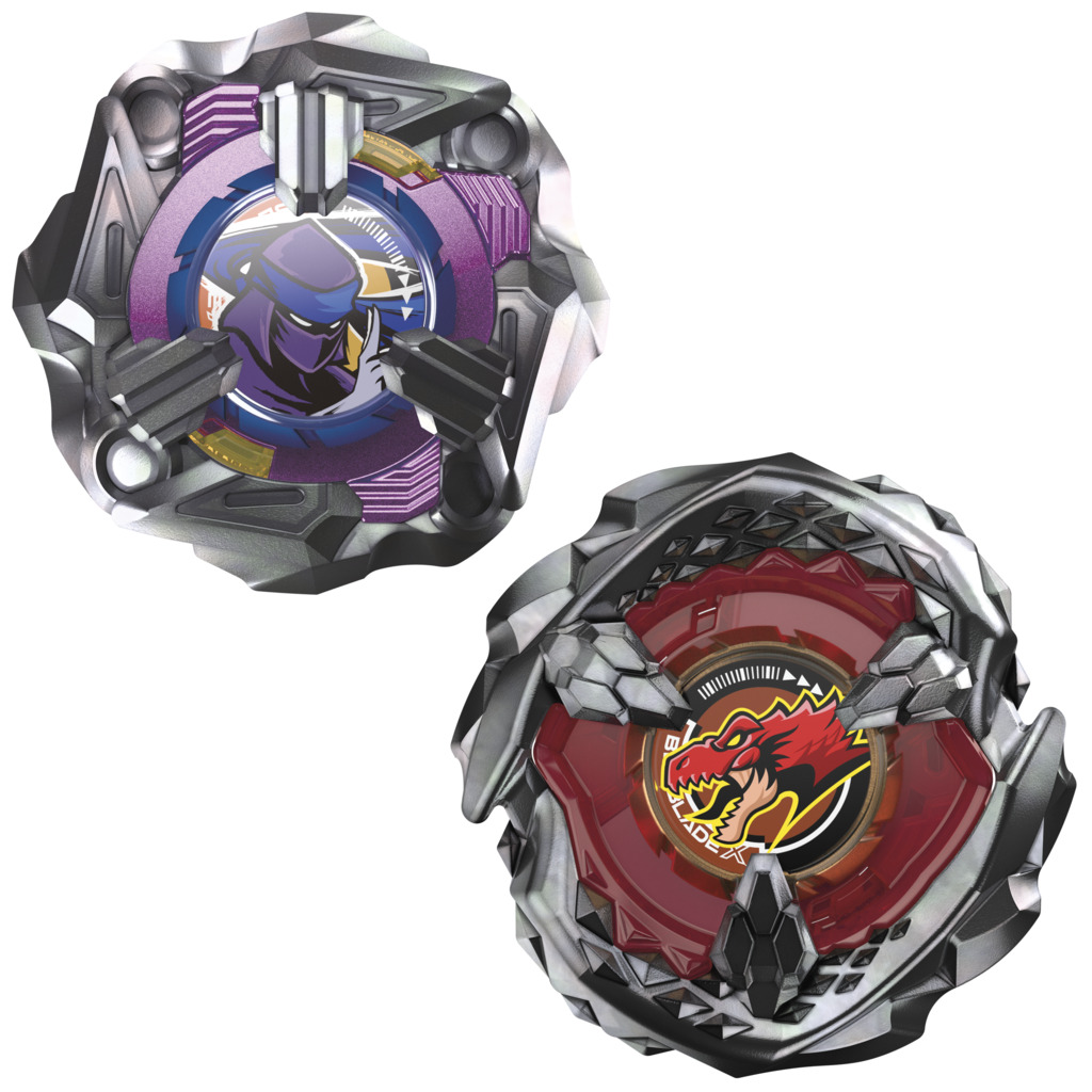 Beyblade X: Beat Tyranno 4-70Q & Knife Shinobi 4-80HN (Dual Booster Pack) - Imagen 3