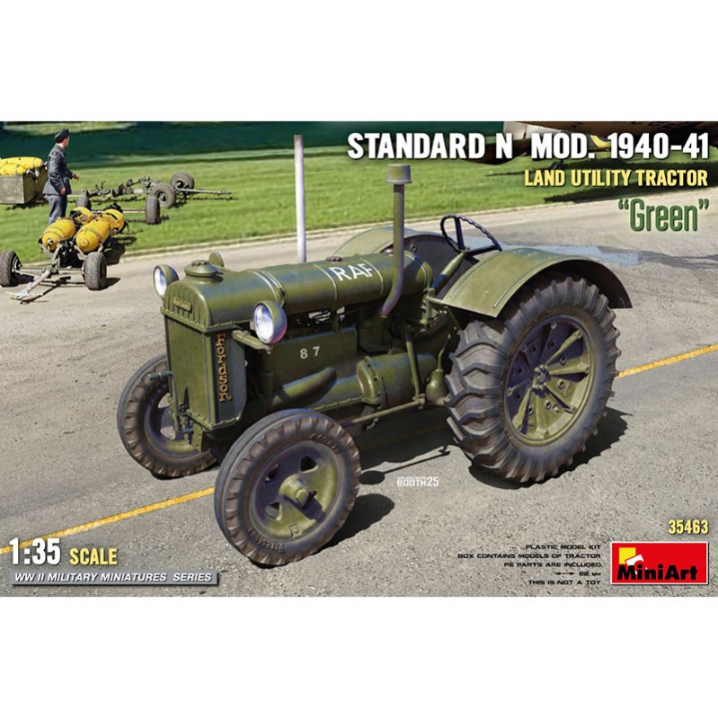 MiniArt: Land Utility Tractor Standard N Green Mod. 1940-41. Escala 1/35