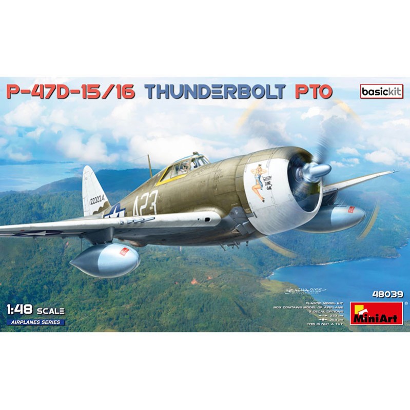 MiniArt: Avión P-47D-15/16 Thunderbolt. PTO. Basic Kit. Escala 1/35