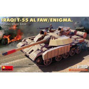 MiniArt: Tanque Iraqi T-55 Al Faw/Enigma. Polish Made Base. Escala 1/35