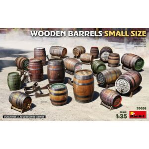MiniArt: Accesorios Wooden Barrels Small Size. Escala 1/35