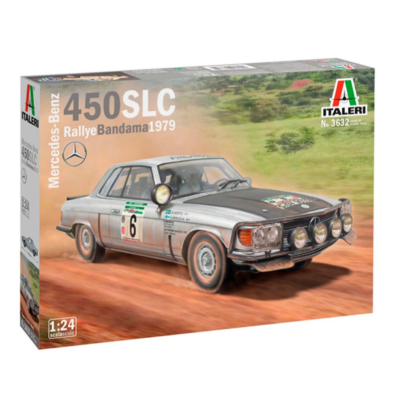 1:24 Italeri: Coche carreras MB 450 SLC Rallye Bandama 1979 (3632)
