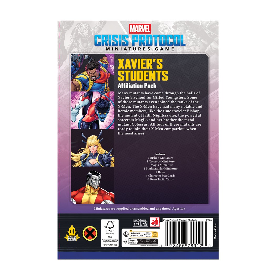 Marvel Crisis Protocol: Xaviers Students Affiliation Pack - Imagen 4