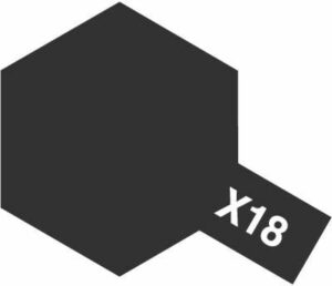 Tamiya: Acrylic Mini X-18 Semi Gloss Black