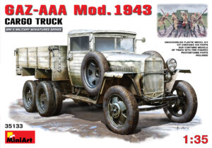 MiniArt: GAZ-AAA Mod. 1943. CARGO TRUCK Escala 1/35