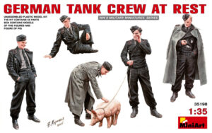 MiniArt: Figuras German Tank Crew at Rest, escala 1/35