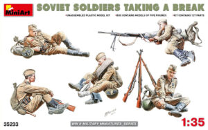 MiniArt: Figuras Soviet Soldiers Taking a Break, escala 1/35