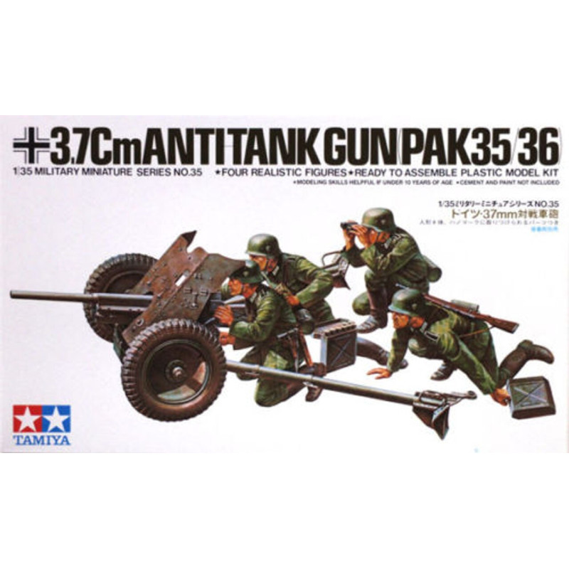 Tamiya: 1:35 - Ger. 3.7mm Anti-tank (35035)