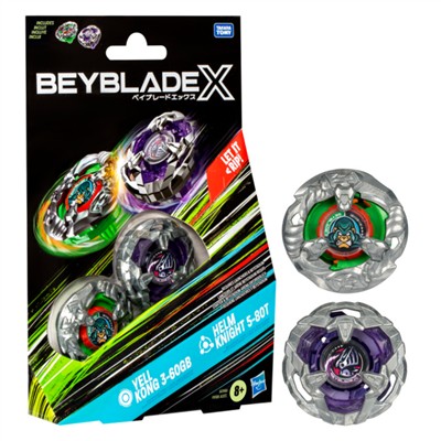 Beyblade: Yell Kong 3-60GB + Helm Knight 5-80T (Dual Booster Pack)