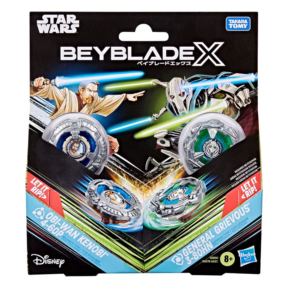 Beyblade: Star Wars, Obi-Wan Kenobi 4-60P vs. General Grievous 3-80HN (Booster Pack)