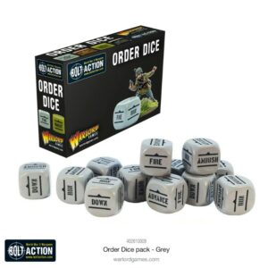 Bolt Action: Orders Dice Pack – Grey (402616008)