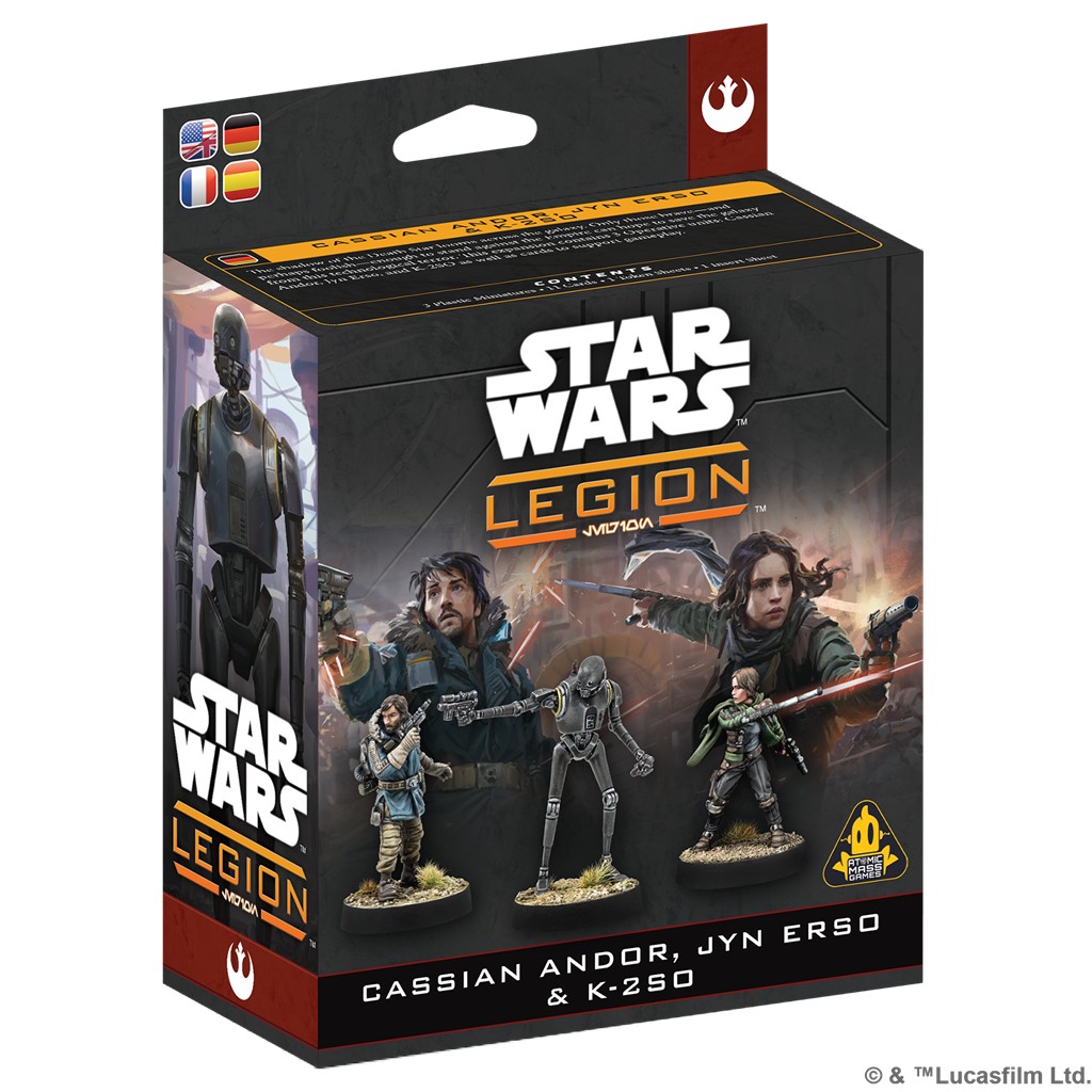 Star Wars Legión: Cassian Andor, Jyn Erso & K-2SO