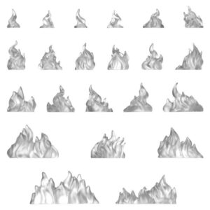 Green Stuff World: Llamas de fuego grandes 1:48-1:35