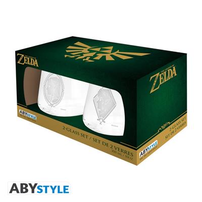 The Legend Of Zelda: 2 Glass Set - Zelda & Link