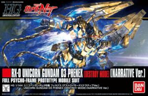Gundam – 1/144 Hguc Gundam Unicorn Phenex Destr